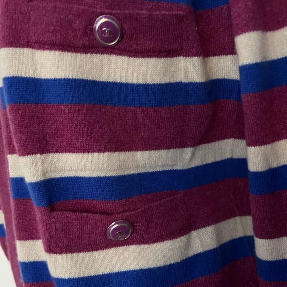CHANEL striped cardigan (Host Pick) - Picture 6 of 8
